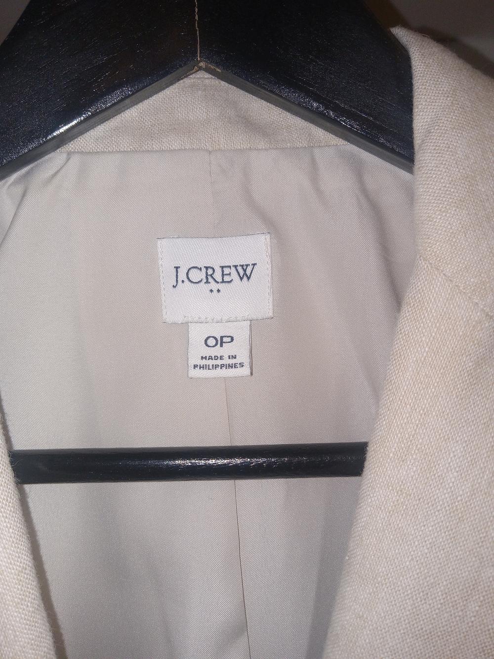 J. Crew Womens Cream Single-Button Blazer - Picture 6 of 7